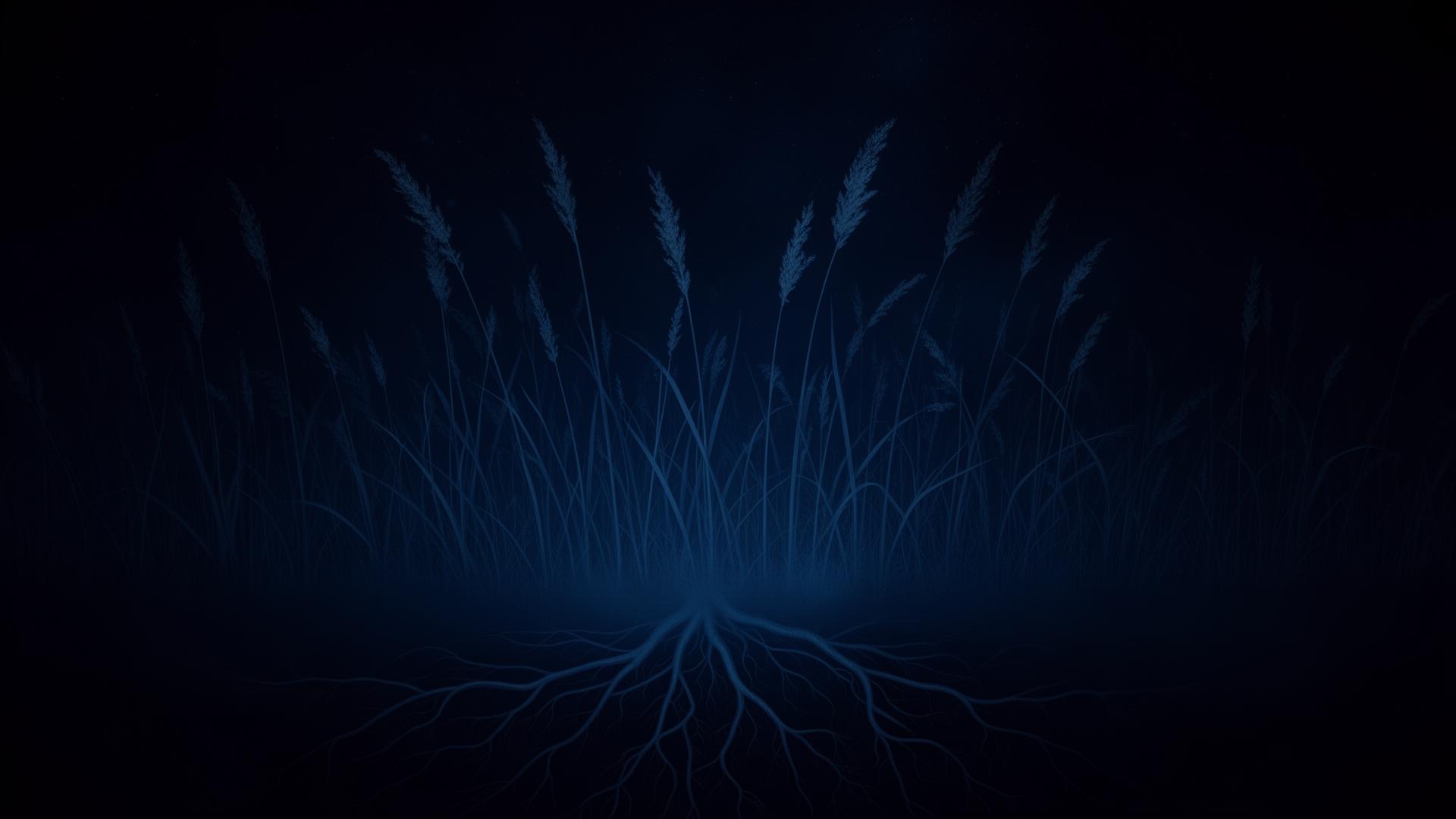 Windswept bluestem prairie at golden hour